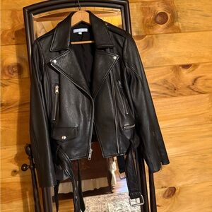 Antonio Melani Black Leather Women's Jacket